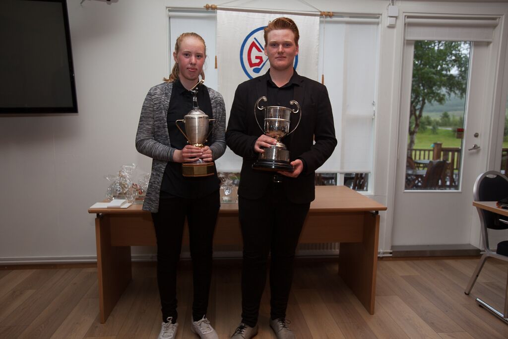 Akureyrarmeistarar 2016 Andrea og Víðir Steinar