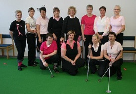 Kvennalið GA í úrslitum púttmótaraðar