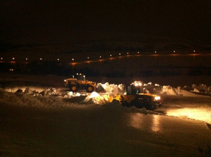 Baráttan við klakann tekinn af fullri alvöru