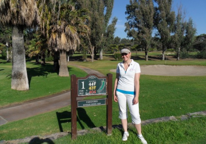 Stefanía að gera það gott með golfliði Pfeiffer háskólans