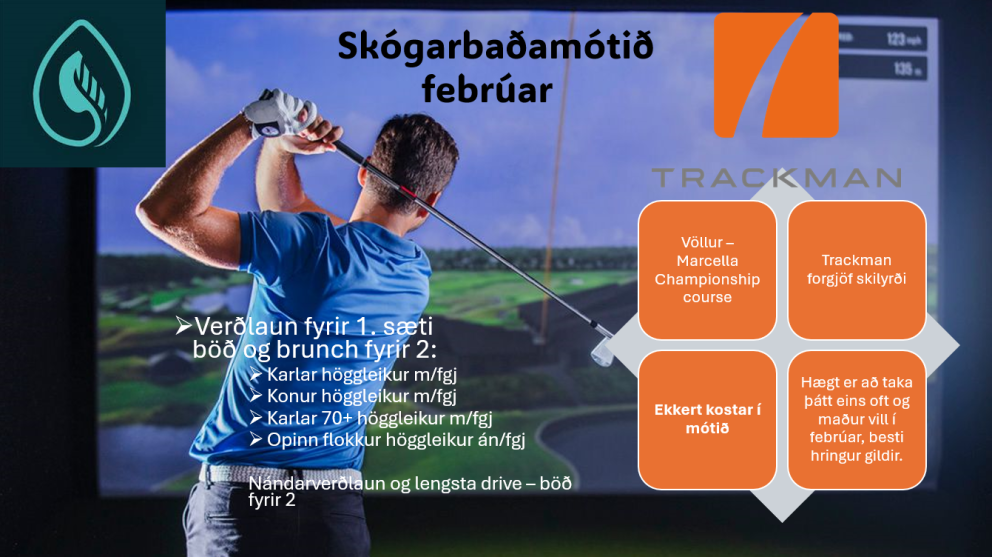Úrslit úr febrúarmóti Skógarbaðanna í Trackman hermum