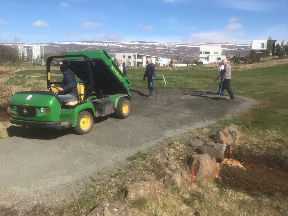 Vinnudagur 23. maí og opnun vallar