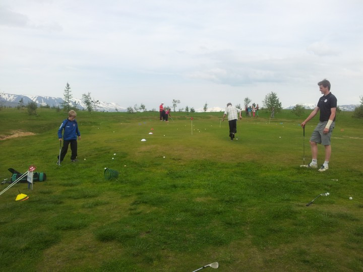 Frá golfskólanum