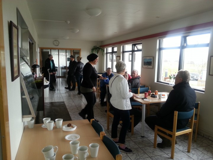 Slappað af í kaffi á vinnudeginum