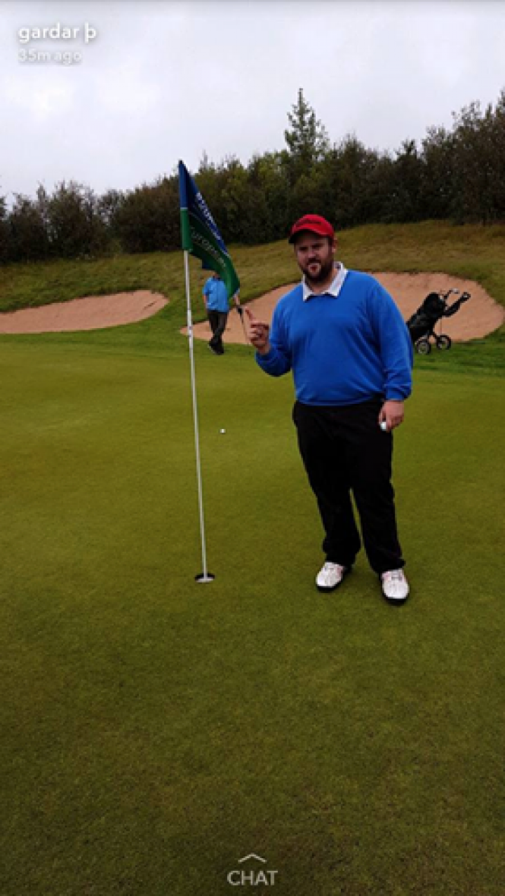 Jason fór holu í höggi