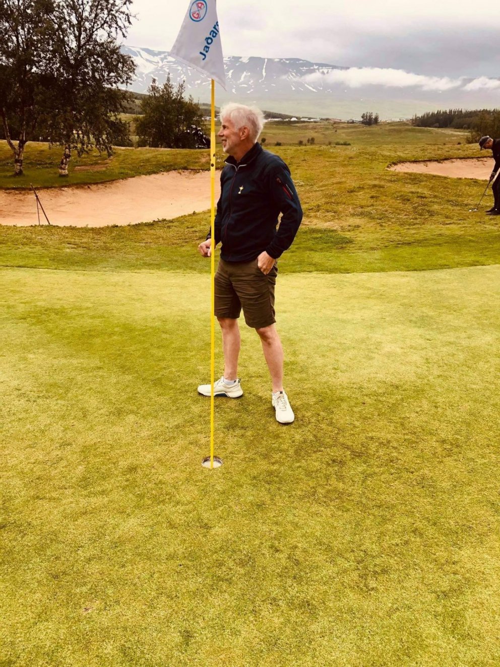 Arnar á 18. flötinni