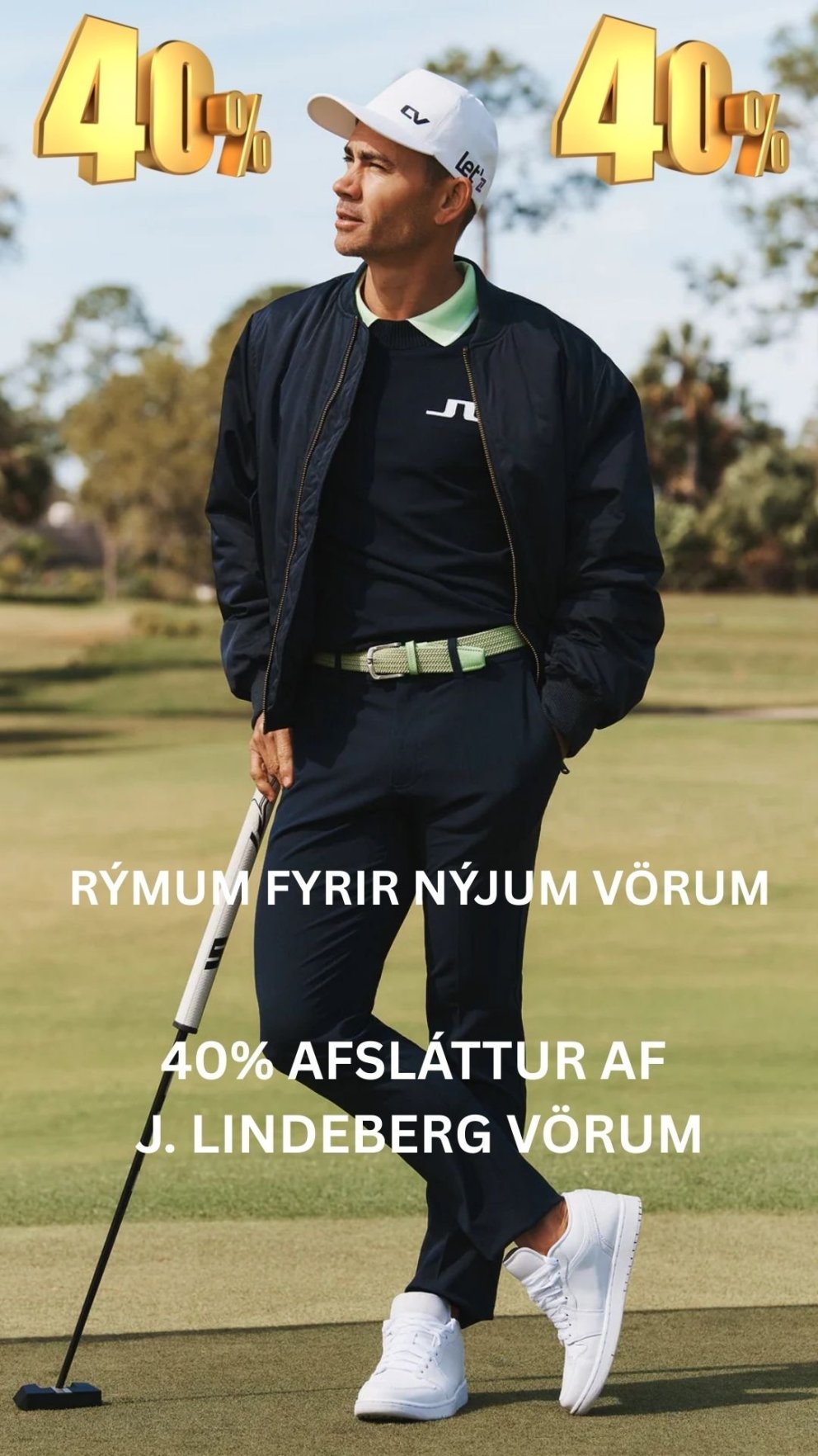 40% afsláttur af J.Lindeberg og What Bunkers