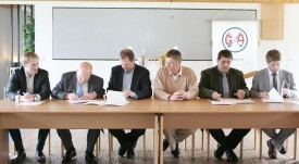 Undirritun samstarfssamninga um mótið 2008