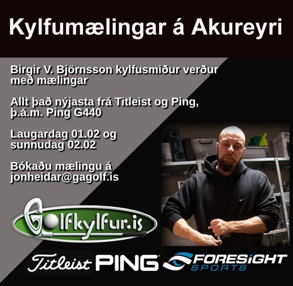 Kylfumælingar hjá Bigga kylfusmið í byrjun febrúar