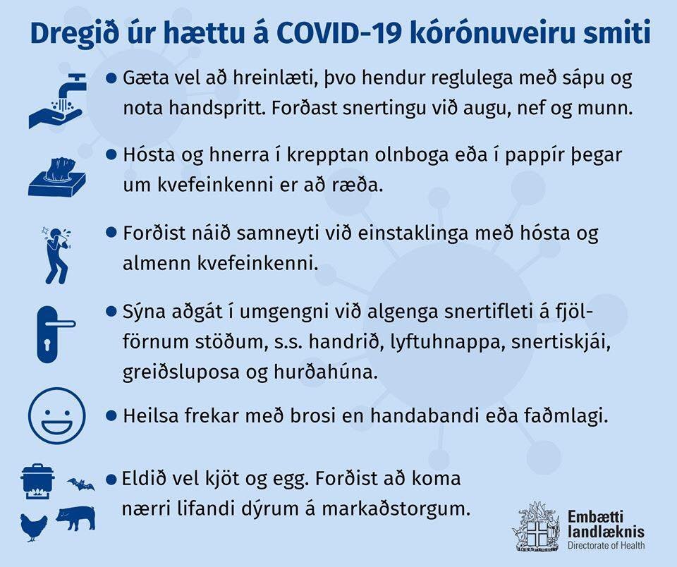 Tilkynning frá GA vegna Covid-19
