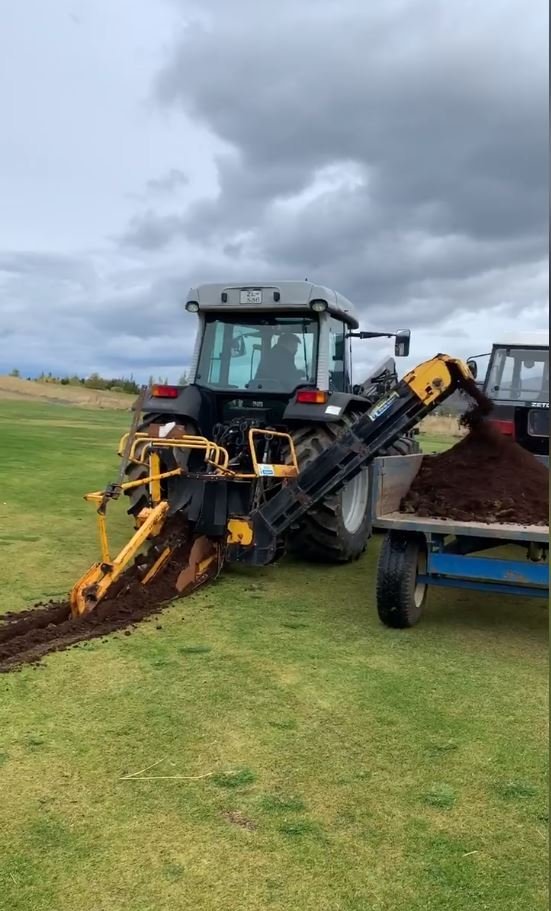 Drenvinna á 16. braut