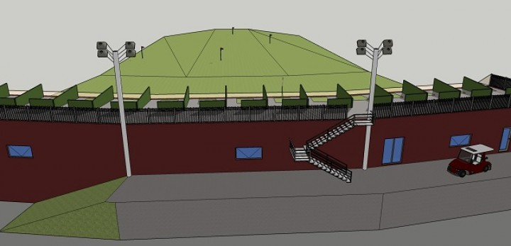 Fyrirhugað æfingaskýli á Jaðri