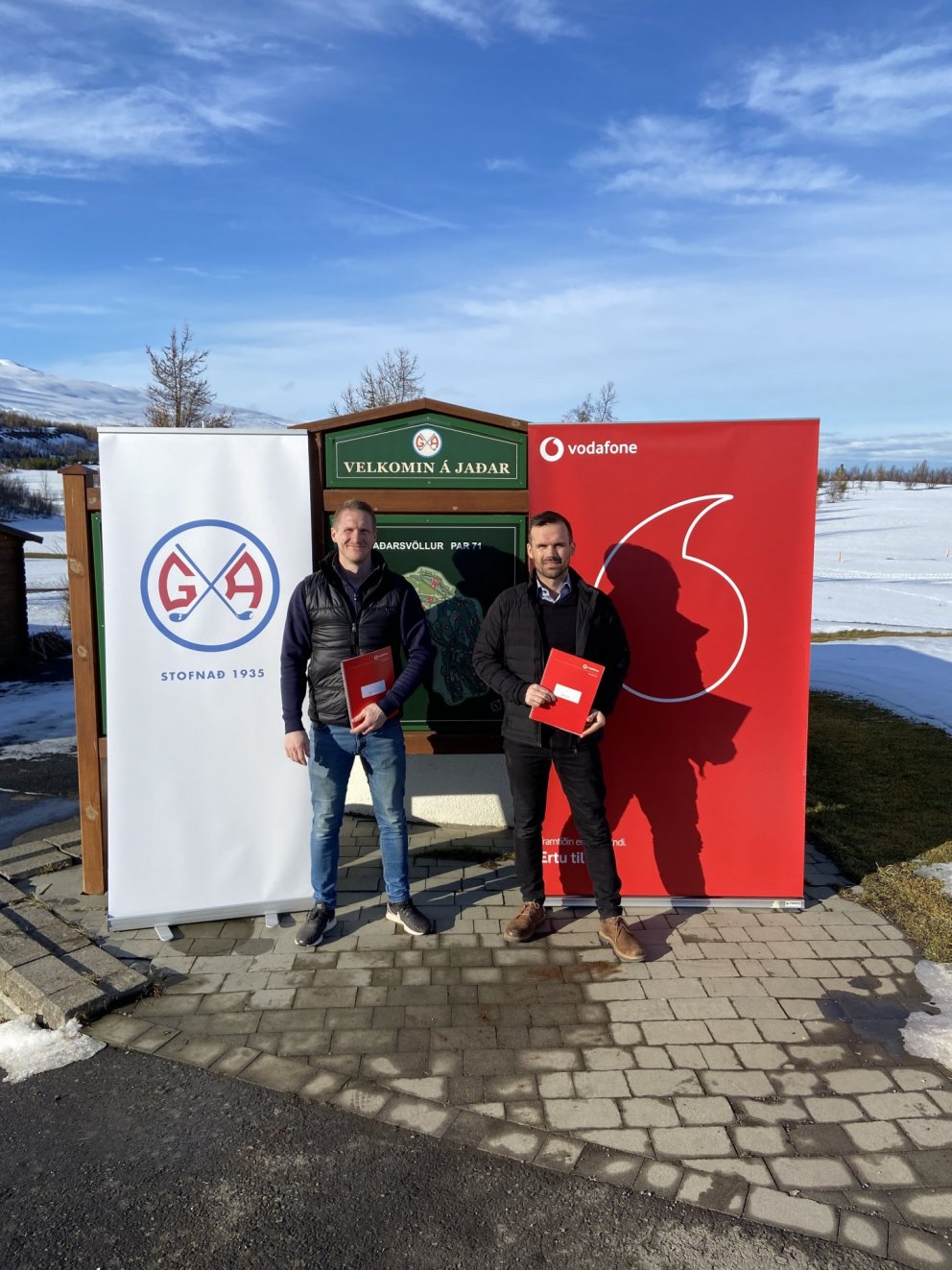 Steindór Kristinn framkvæmdarstjóri GA og Bjarni Freyr rekstrarstjóri Norðurlands