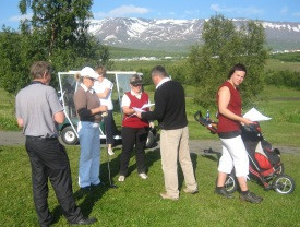Landsmót UMFÍ í golfi - úrslit eftir fyrri dag - Rástímar laugardag