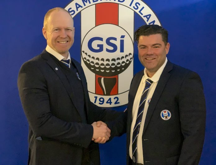 Brynjar Eldon Geirsson og Gregor Brodie. Mynd/seth@golf.is