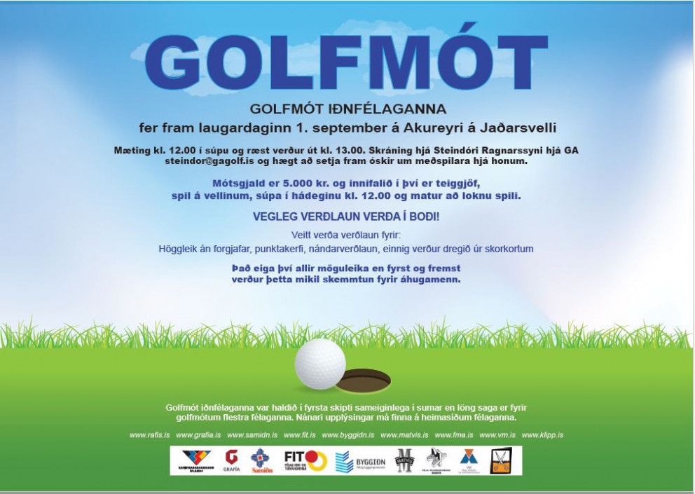 Golfmót iðnaðarmanna á Jaðri í september