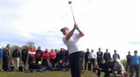 Örvar Samúelsson sigraði í keppni um lengsta teighögg