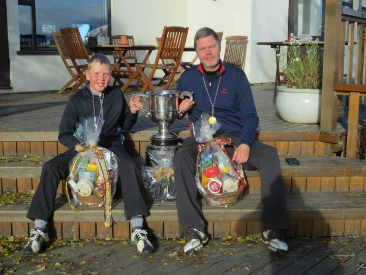 Feðgarnir sigursælu Lárus Ingi og Anton Ingi