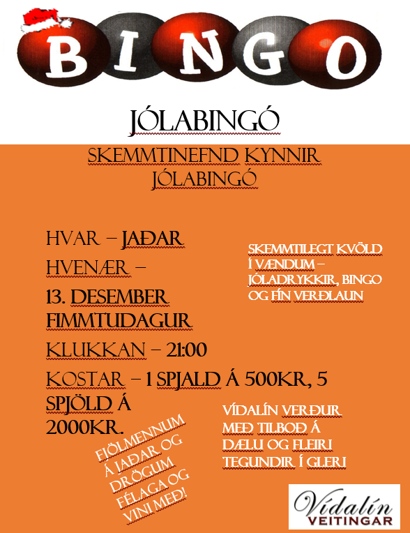 Jólabingó GA