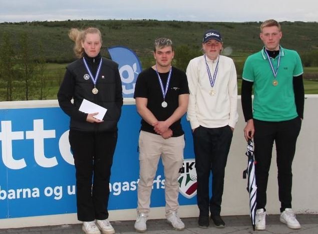 Lárus Ingi Antonsson, sigurvegari Nettó mótsins í flokki 19 - 21 árs.