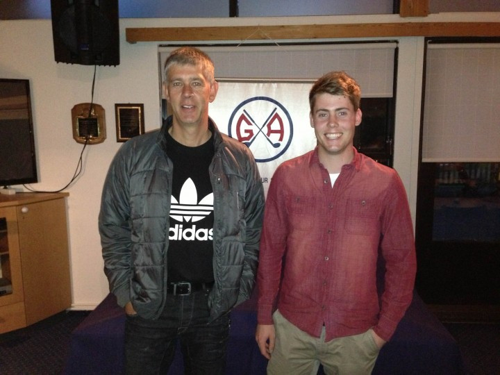 Örn Viðar og Samúel í sigurvímu