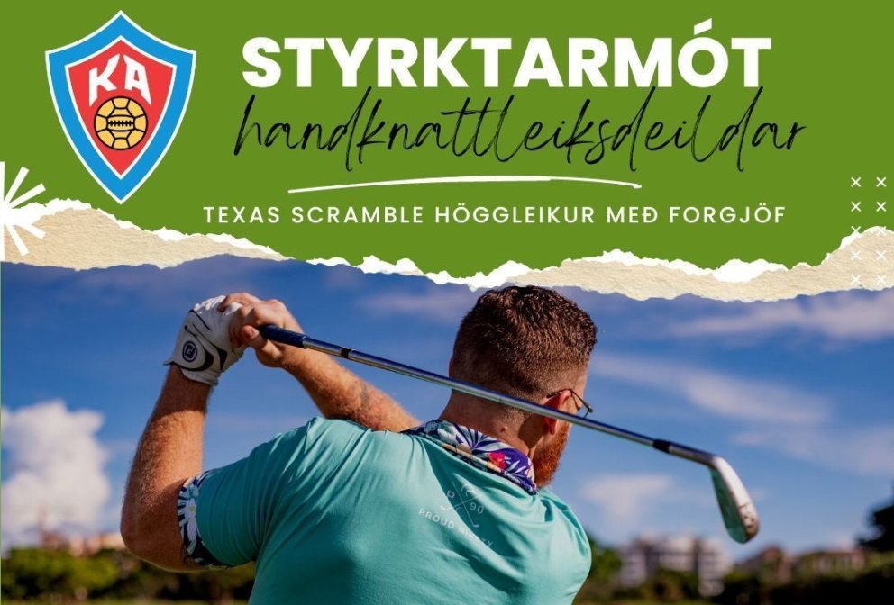 Texas Scramble styrktarmót á laugardaginn