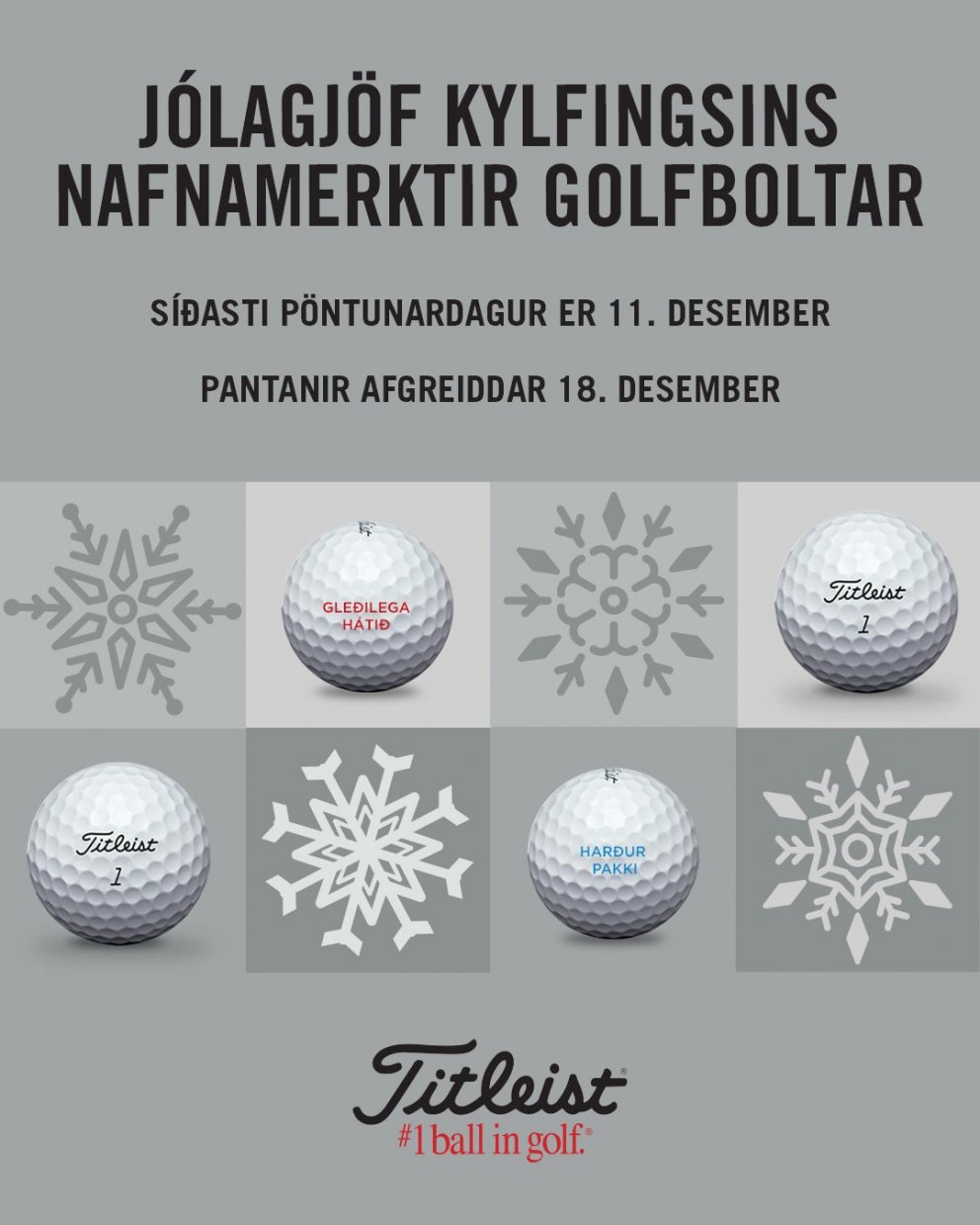 Jólatilboð af Titleist boltum