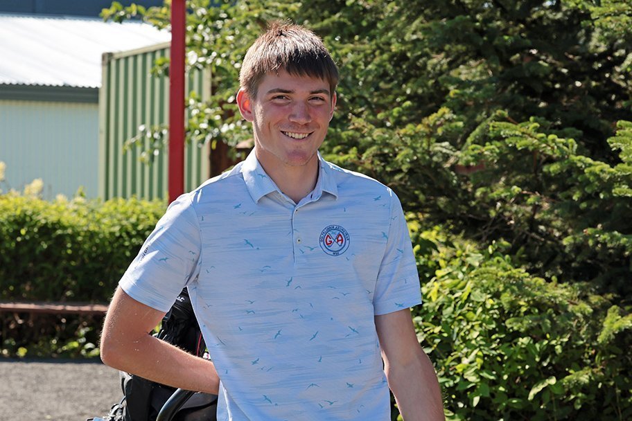 Valur Snær Guðmundsson leiðir meistaraflokk karla eftir tvo keppnisdaga.
Mynd: Skapti Hallgrímsson