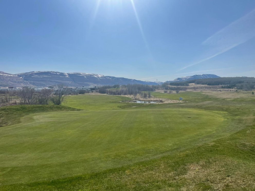 Rjómablíða í gær