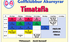 Æfingatafla vetrarins- æfingar eru byrjaðar.