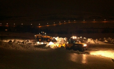 Baráttan við klakann tekinn af fullri alvöru