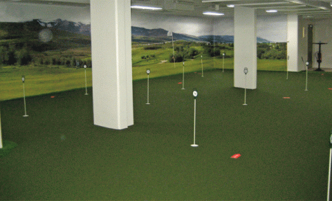 Fjölmennt í Golfhöllinni næstu daga