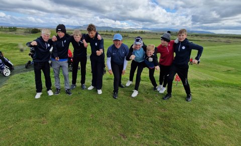 Sveit GA 14 ára og yngri á Hellu