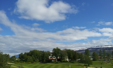 Veðrið var ekki svona gott í dag