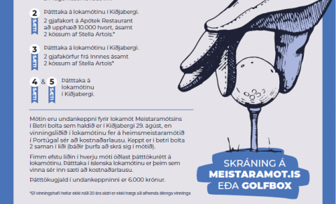 Skráning í fullum gangi í Meistaramótið í betri bolta