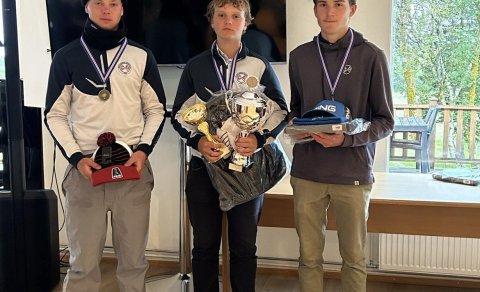 Verðlaunahafar í flokki drengja 17-21 árs
f.v. Skúli Gunnar Ágústsson GA, Veigar Heiðarsson GA, Val…
