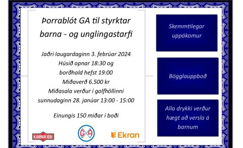 Þorrablóti GA fellur niður