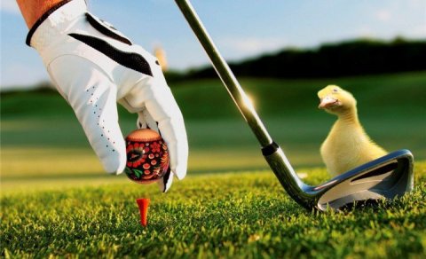 Páskaopnun í golfhermum GA