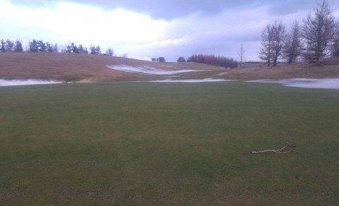 Mynd af annari flötinni tekin 8. janúar