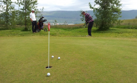 Kylfingar hafa verið duglegir að æfa