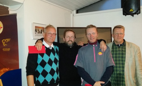 Frá vinstri: Bjarni, Þormóður, Valmar og Einar