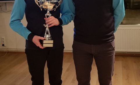 Óskar Páll stóð sig vel um helgina.