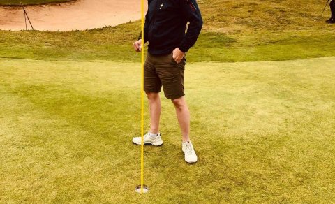 Arnar á 18. flötinni