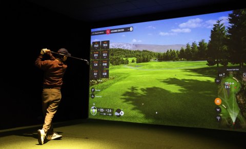 Slegið inn á fjórða grín á Jaðarsvelli í Trackman