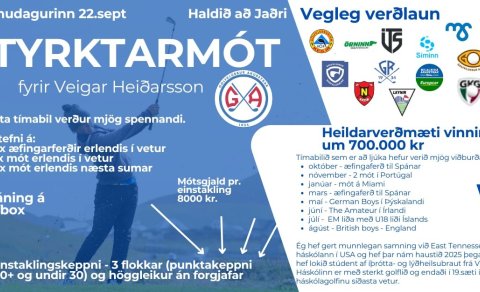 Styrktarmót fyrir Veigar Heiðarsson
