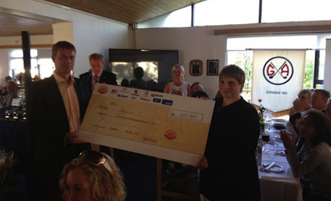 Söfnun á 18. teig í Arctic Open