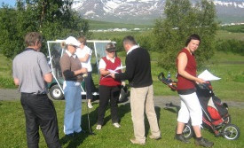 Landsmót UMFÍ í golfi - úrslit eftir fyrri dag - Rástímar laugardag