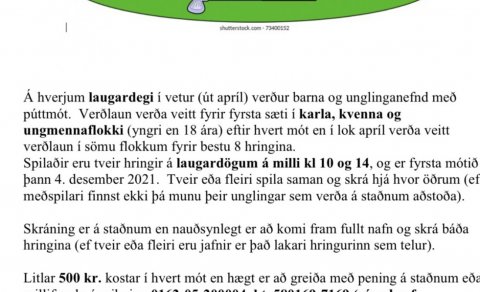 Púttmótaröð barna og unglinganefndar GA