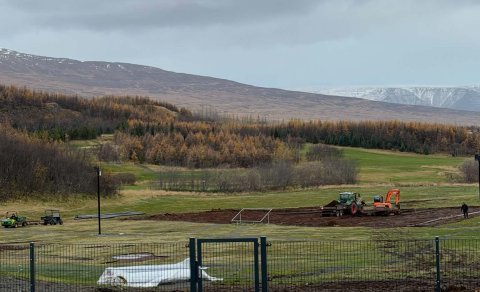 Æfingasvæðið, Klappir, alveg lokaðar vegna framkvæmda