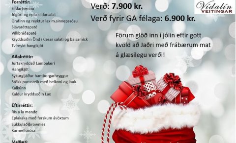 Jólahlaðborð GA 14. desember